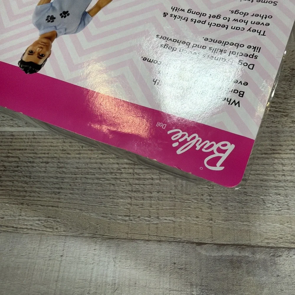 Barbie Ken Dog Trainer Doll Playset Pets Mattel GJM34 New Sealed New